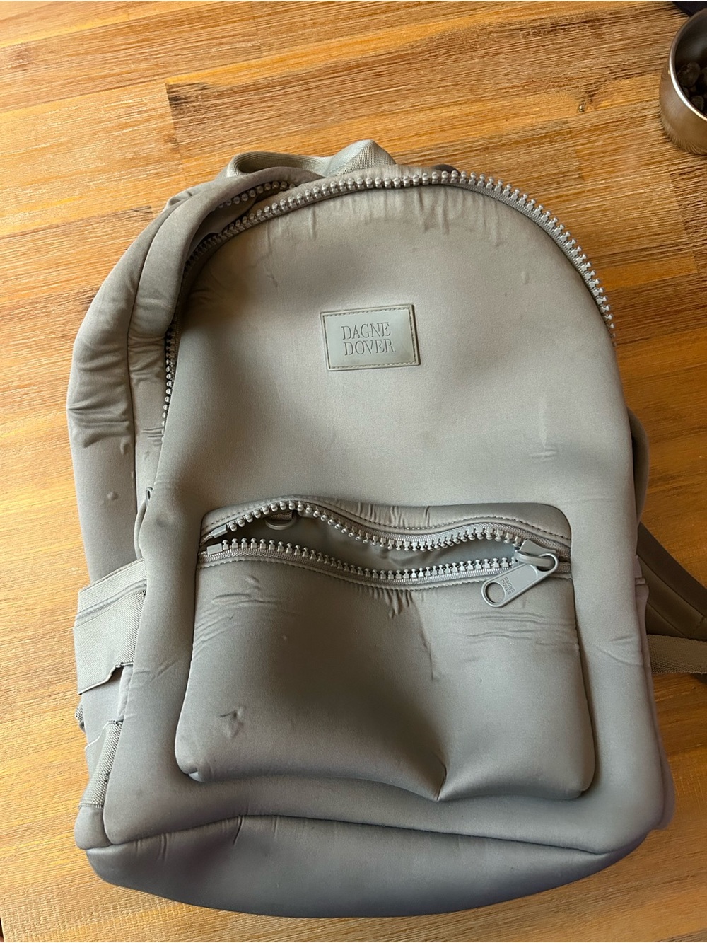 Dagne Dover Medium Grey Neoprene Backpack